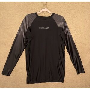 Sanabul Rash Guard Compression Shirt Mens 2XL Black Stretch MMA